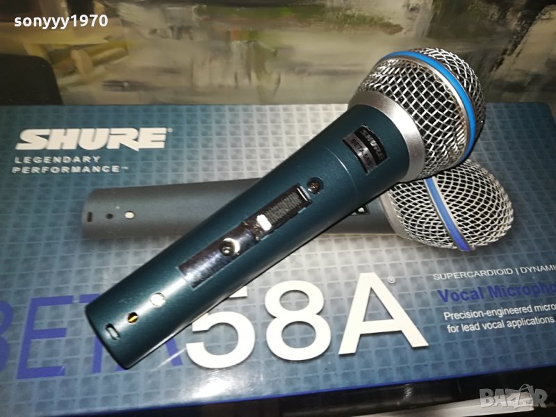 shure beta sm58s-profi microphone-внос швеицария, снимка 1