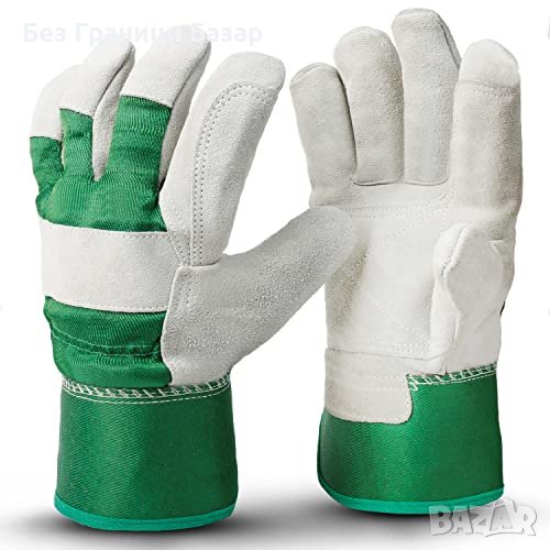 Нови Защитни Градински Ръкавици Кожени, Универсални, снимка 1