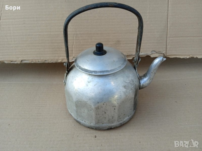 Стар български алуминиев чайник БДС, снимка 1