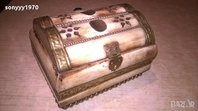 красива екзотична кутия-слонова кост-внос швеицария, снимка 1