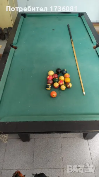 Продавам билярдна маса+щека за билярд+билярдни топки, снимка 1