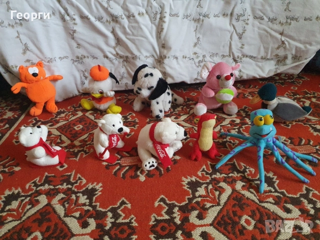 плюшени играчки по 6 лв