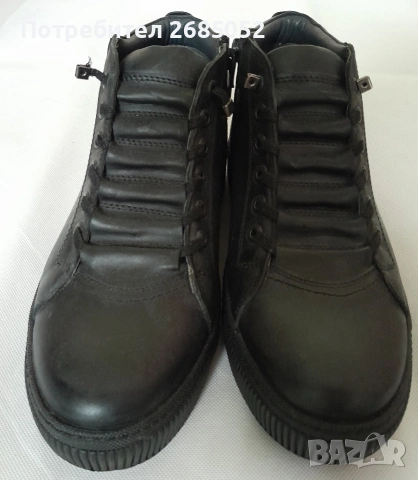 Мъжки боти Bravelli от естествена кожа размер 40, снимка 3 - Мъжки боти - 53528164