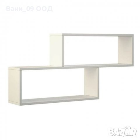 Двойна стенна етажерка, снимка 2 - Етажерки - 32599574