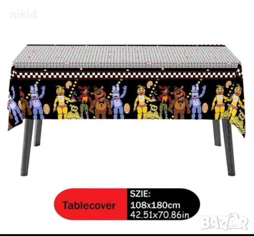 Five Nights at Freddy's Freddy Фреди нощи найлонова покривка за парти рожден ден