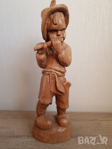 Стара дървена фигура, снимка 2 - Антикварни и старинни предмети - 43466864