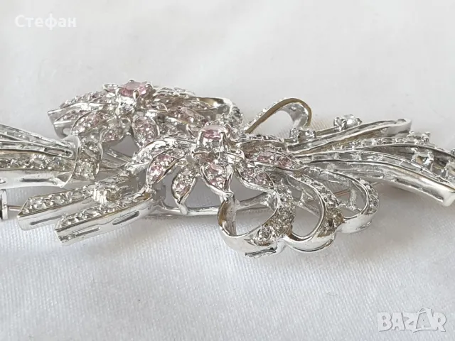 Масивна сребърна брошка, снимка 5 - Други - 49152221