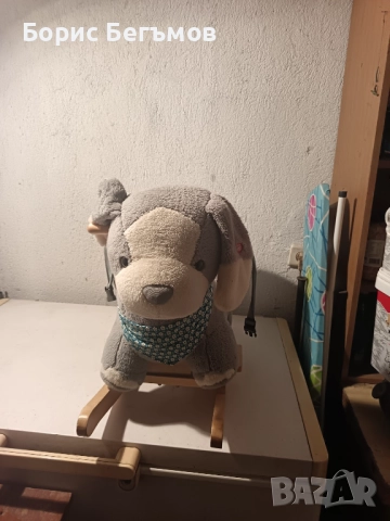 Люлка със седалка KikkaBoo - Сиво кученце, снимка 2 - Плюшени играчки - 52043862