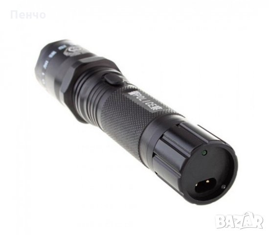 Фенерче с електрошок за прогонване на кучета и самозащита с зарядно Супер Мощен Лед Фенер + Електрош, снимка 2 - Прожектори - 27276459