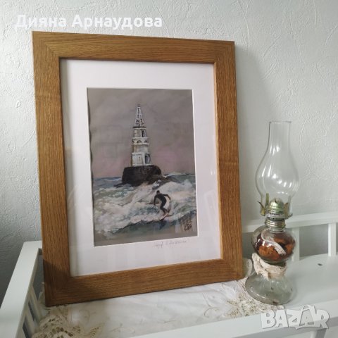 ,,Сърф в Ахтопол" - акварелна техника, снимка 6 - Картини - 36151056