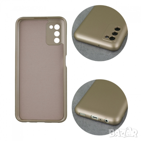 Силиконов калъф гръб кейс Silicone Metallic Cover - iPhone 11 (6.1), Златист, снимка 4 - Калъфи, кейсове - 36480709