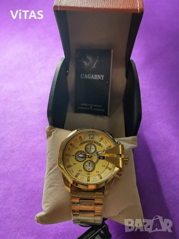 Мъжки часовник Cagarny/ Инспириран от Diesel Mega Chief, снимка 2 - Мъжки - 53487745