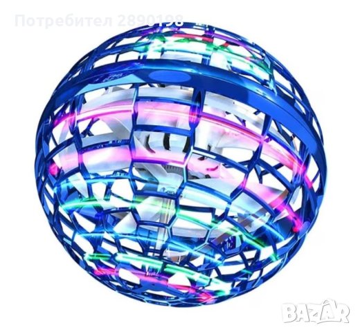 Летяща топка със сензор и LED светлини, снимка 3 - Електрически играчки - 43111005