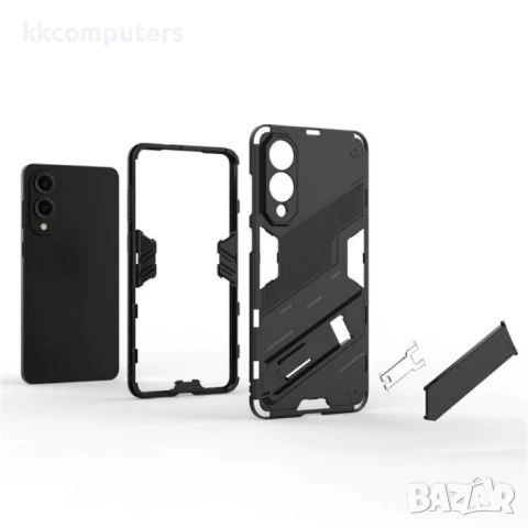 Samsung Galaxy S25 Edge Punk Armor/ Kickstand PC+TPU Удароустойчив Калъф и Протектор, снимка 2 - Калъфи, кейсове - 51418130