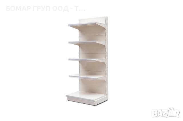 Метални стелажи | Тъмно сив мат и искрящо бяло | До 120 кг/рафт, снимка 3 - Стелажи и щандове - 43646494