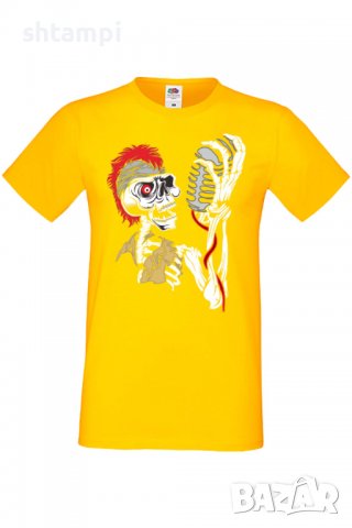 Мъжка тениска Sceleton singer,Изненада,Повод,Подарък,Празник, снимка 2 - Тениски - 37652694