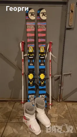 Детски комплект скиRossignol-115см+обувки Rossignol-19.5