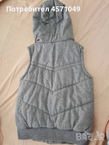 Дебел сив елек, снимка 4 - Елеци - 51458019