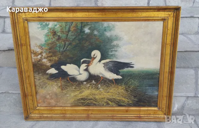 Картина Щъркели, снимка 3 - Картини - 49946737