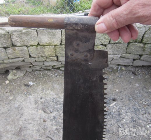 130 см  Стар трион Джага бичкия инструмент за рязане на дърва, снимка 3 - Други инструменти - 32658628