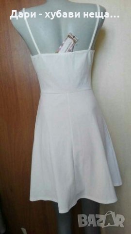 Кокетна бяла рокличка Boohoo👗🌹 XS,S, S/M👗🌹арт.4069, снимка 3 - Рокли - 33530331