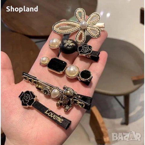 Комплект елегантни фиби за коса - 11 броя, снимка 2 - Аксесоари за коса - 43941192