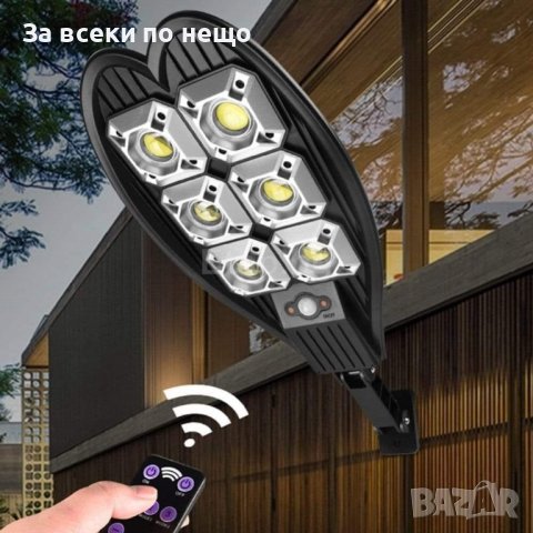 Улична ДВОЙНА соларна Водоустойчива LED лампа Double 1200w , снимка 4 - Соларни лампи - 43483203