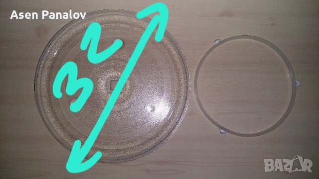 Чиния за микровълнова ф27ф32, снимка 3 - Микровълнови - 40704597