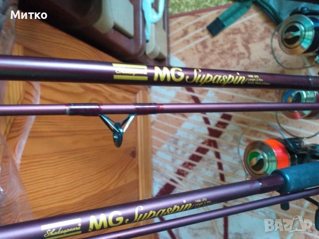 Шекспир МГ супаспин 2,70м с макари , снимка 18 - Въдици - 50334391