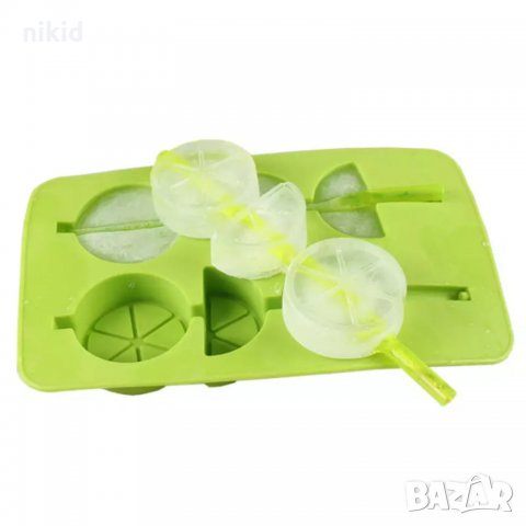 Резени резен плод лимон портокал на шиш ледена близалка силиконов молд форма шоколад гипс лед и др, снимка 6 - Форми - 24593006