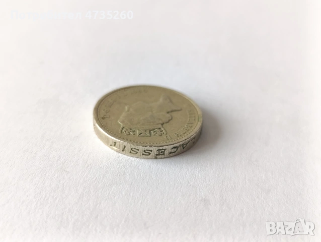 Монета 1 паунд 1989 рядка , снимка 2 - Нумизматика и бонистика - 53454077