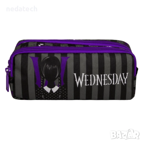 Ученически несесер Wednesday, 21x5.5x9.5см., снимка 3 - Ученически пособия, канцеларски материали - 51577466