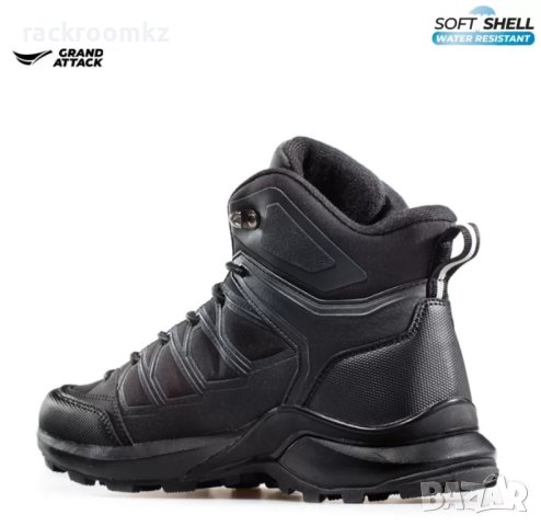 Мъжки зимни обувки Grand Attack в черен цвят, снимка 5 - Мъжки боти - 43440796