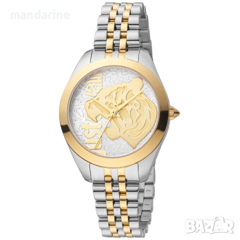JUST CAVALLI 🍊 Дамски часовник "GOLD SILVER PANTERA" нов с кутия и 2г. гаранция, снимка 2 - Дамски - 43328826