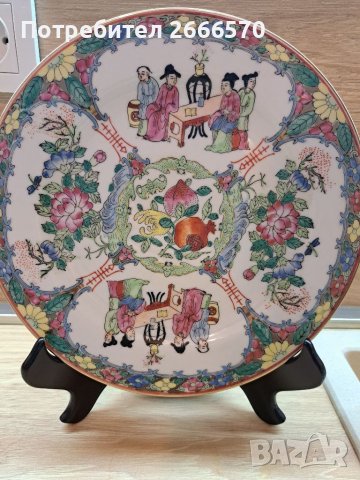 Китайска чиния китайски порцелан, снимка 3 - Антикварни и старинни предмети - 38411020