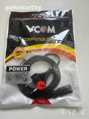 Захранващ кабел VCOM 2 pin за PS3/PS4/Xbox