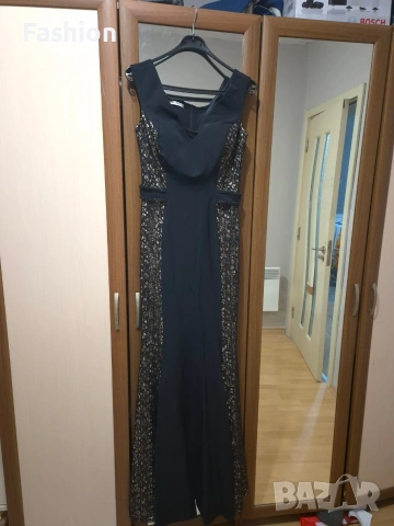 официална рокля цвят черен номер 40