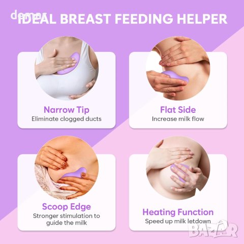 2-в-1 подложки и електрически масажор за кърмачки, снимка 4 - Аксесоари за кърмачки - 43341672