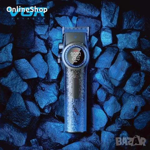 Професионална машинка за подстригване VGR PRO V-001, Син, снимка 3 - Други инструменти - 52813512