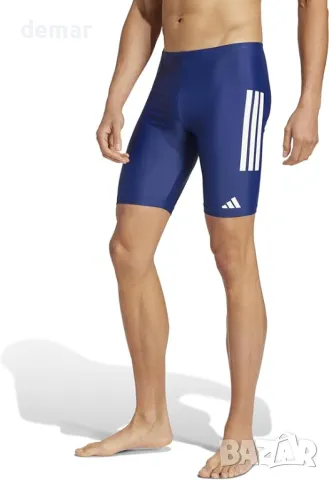 Adidas Мъжки бански с 3 ленти 20 см, тъмносиньо/бяло, 34 и 42, снимка 3 - Бански - 49288928