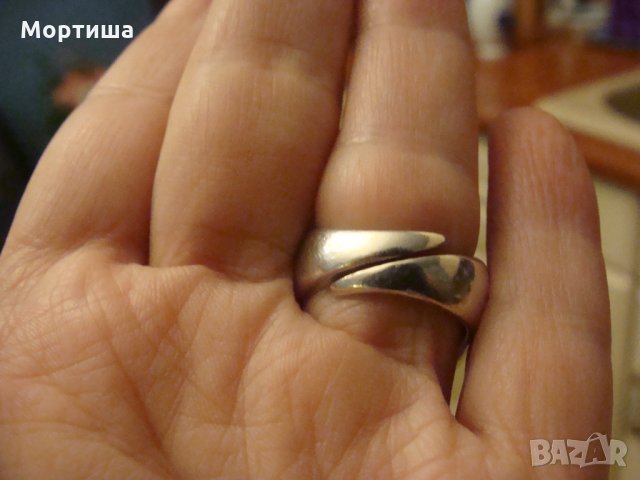 Внушителен сребърен пръстен с естествен оникс , снимка 6 - Пръстени - 26591300