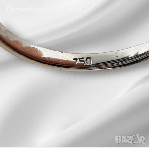 Златен годежен пръстен 18к, снимка 6 - Пръстени - 53253964