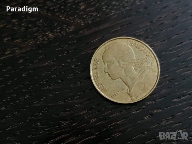Монета - Франция - 20 сентима | 1989г., снимка 2 - Нумизматика и бонистика - 28369736