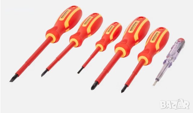 професионален комплект отвертки WERCKMANN, фазомер, 1000V, Германия