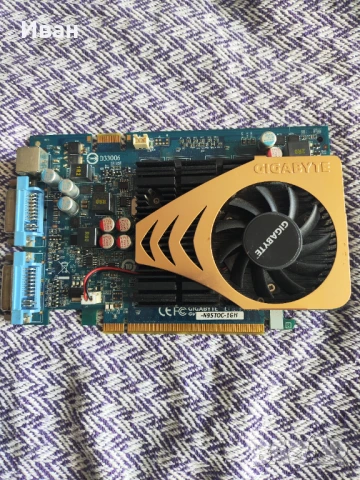 Видео карта NVidia GeForce Gigabyte 9400GT OC HDMI 1024MB GDDR2 128bit PCI-E