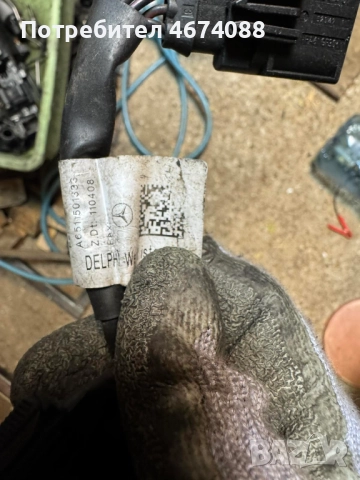 Кабел с букси за подгревните свещи на двигател на Мерцедес Mercedes 2.2Cdi само за 20лв. A651501333, снимка 4 - Части - 52737294