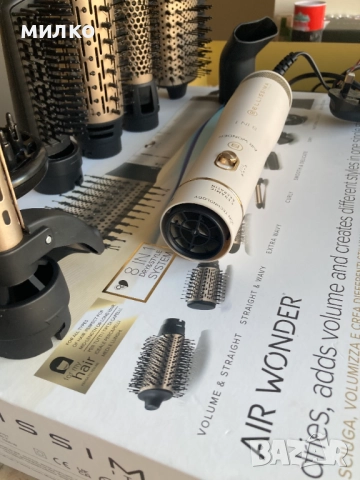 Електрическа четка с горещ въздух Imetec Bellissima R9101 6в1, снимка 8 - Преси за коса - 52405532