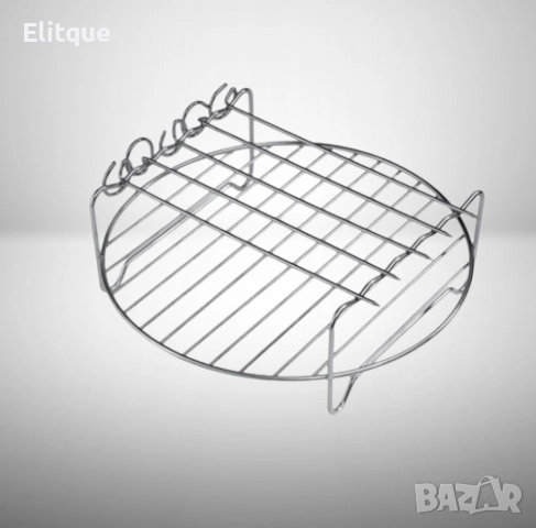 Скара с шишчета за Air Fryer Voltz V51980BG, 18 см., неръждаема стомана, снимка 4 - Други стоки за дома - 52889157