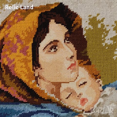 Гоблен Мадона Феручи, снимка 3 - Гоблени - 43863903