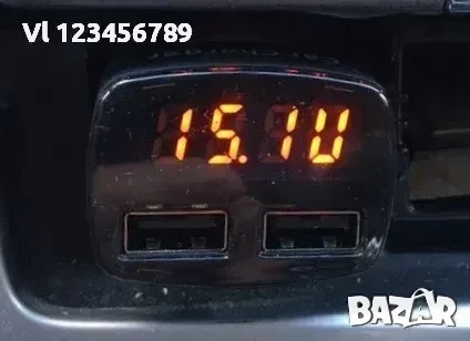 Автомобилен дигитален волтметър/термометър , тестер/ USB зарядно, снимка 2 - Аксесоари и консумативи - 52239973